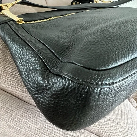 Authentic Michael Kors Crossbody Shoulder Leather Bag Black - Picture 4 of 13